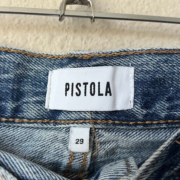 Pistola Cassie Straight Leg High Rise Jeans in St. Tropez Size 29 - Picture 4 of 6
